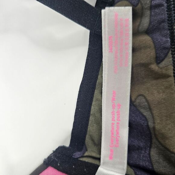 VICTORIA'S SECRET PINK CAMO PRINT STRAPPY BACK BRA SIZE 34D - Picture 6 of 6